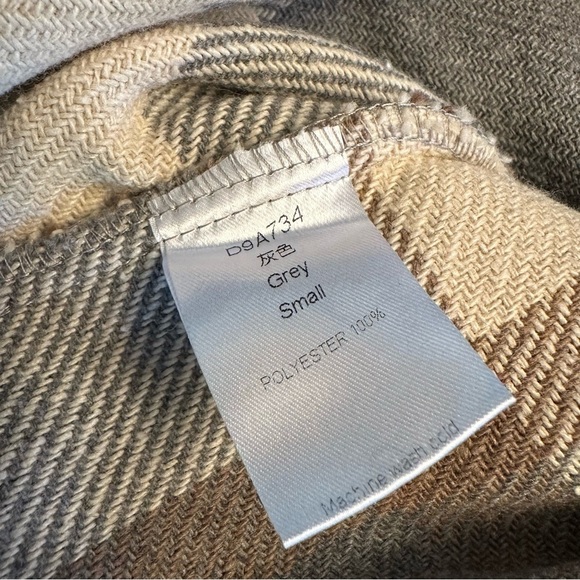 Grey Tan Plaid Checkered Shacket - Picture 14 of 14